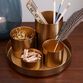 Kiara Gold 4 Cup Desk Organizer With Tray image number 2