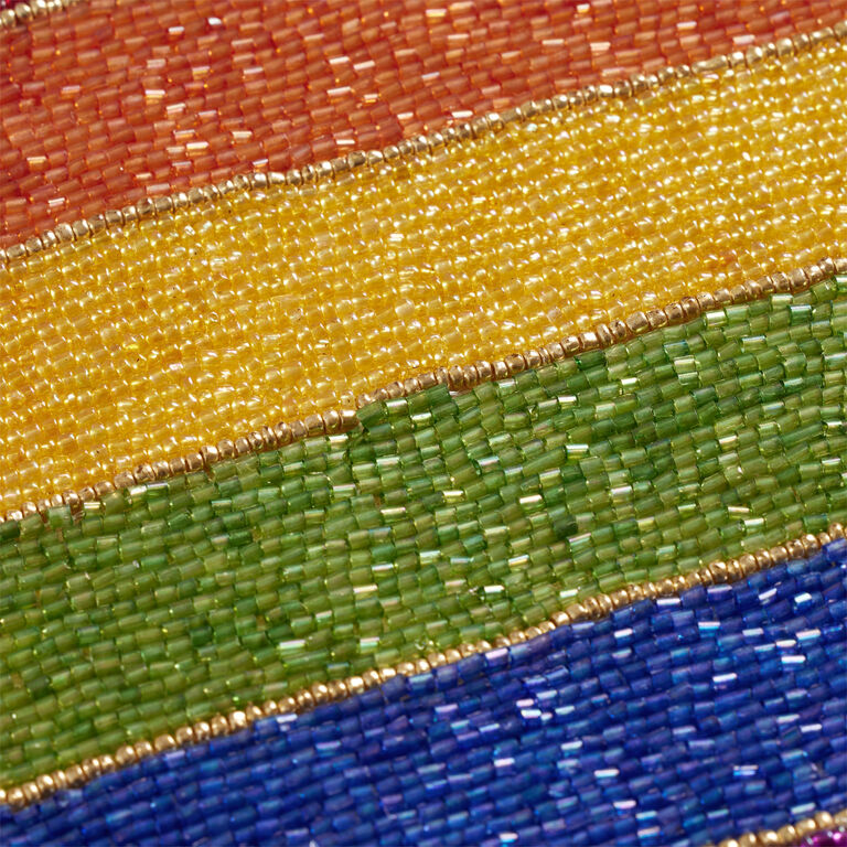 Rainbow Wavy Beaded Table Runner image number 2