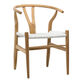 Manzanilla Two Tone Teak Mid Century Outdoor Dining Chair image number 0