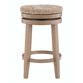 Claudia Natural Seagrass and Wood Swivel Counter Stool image number 2