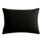 Black And Ivory Leaf Stripe Lumbar Pillow image number 2