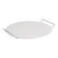 Round Natural Ceramic Pizza Baking Stone with Handles image number 0