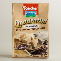 Loacker Quadratini Cappuccino Wafer Cookies