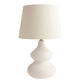 Fiona Off White Moroccan Style Ceramic Table Lamp Base image number 3
