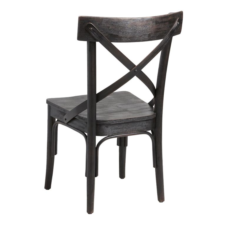 Bistro Distressed Wood Dining Chair Set of 2 image number 4