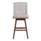Albion Taupe Upholstered Swivel Barstool image number 2