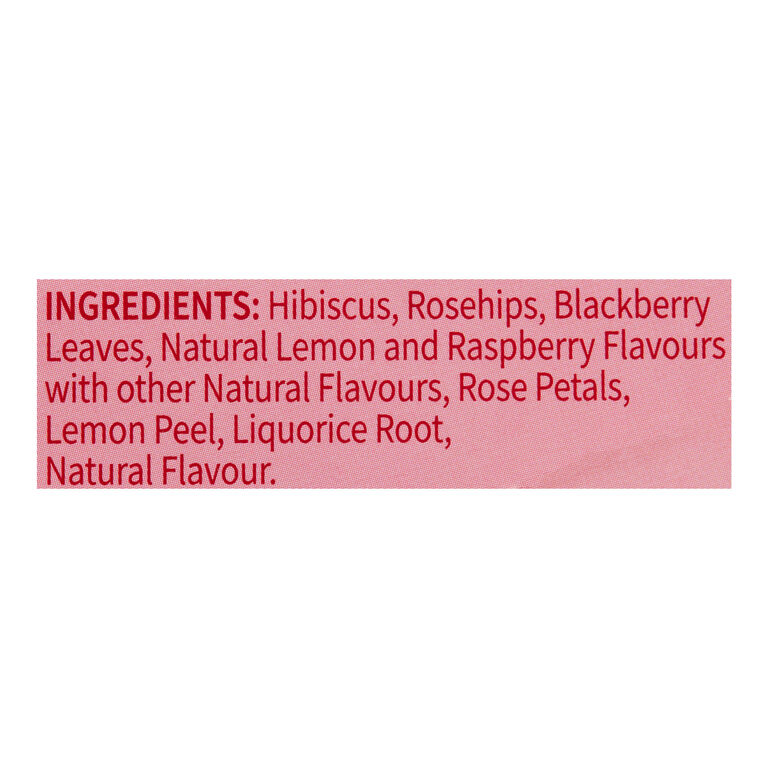 Twinings Raspberry And Lemon Herbal Tea 20 Count image number 2