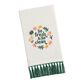 White Floral Fresh & Clean Terry Hand Towel image number 0