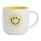 White And Yellow Speckled Smiley Face Ceramic Mug image number 0