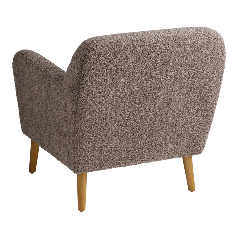 Freja Faux Sherpa Upholstered Armchair image number 4