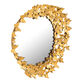 Gold Metal Asymmetrical Butterfly Wall Mirror image number 2