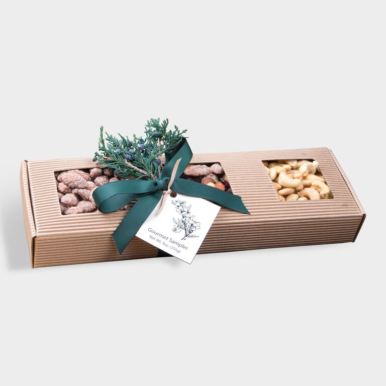 Gourmet Trio Natural Corrugated Gift Box image number 1
