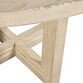 Cottage Round Whitewash Reclaimed Pine Dining Table image number 2