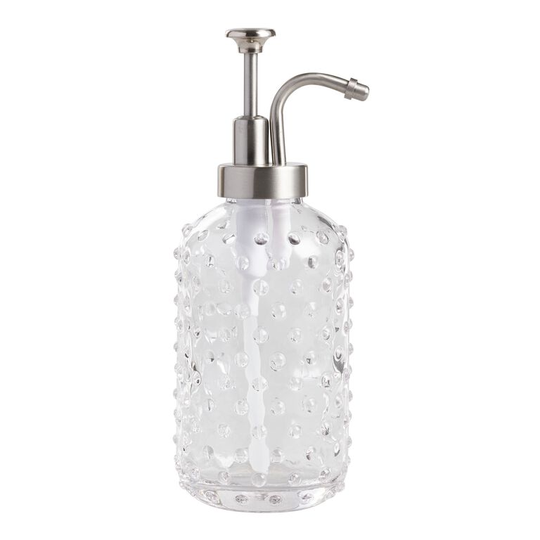 Hobnail Glass Soap Dispenser image number 1