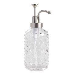 Hobnail Glass Soap Dispenser