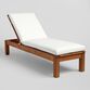 Sunbrella Natural Canvas Outdoor Chaise Lounge Cushion image number 3