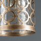 Glass and Brass Moroccan Style Circle Pendant Lamp image number 6
