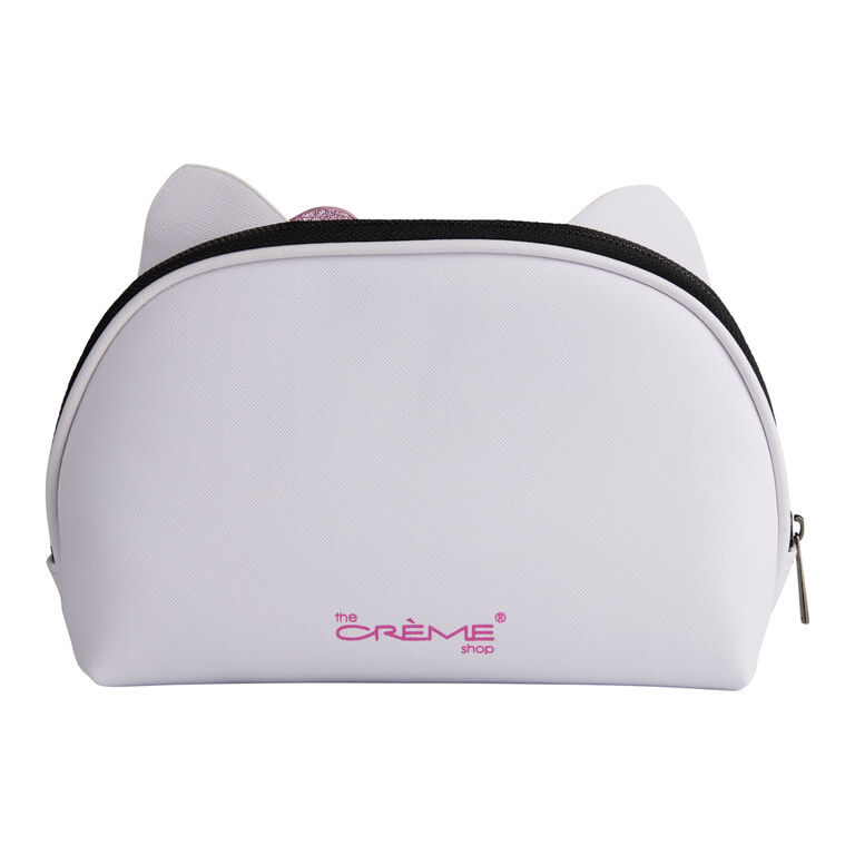 Creme Shop Hello Kitty White Faux Leather Makeup Bag image number 2