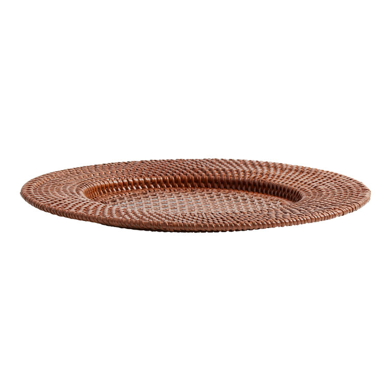 Honey Rattan Charger Plate image number 2