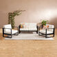 Segovia Metal 3 Piece Outdoor Furniture Set With Loveseat image number 0