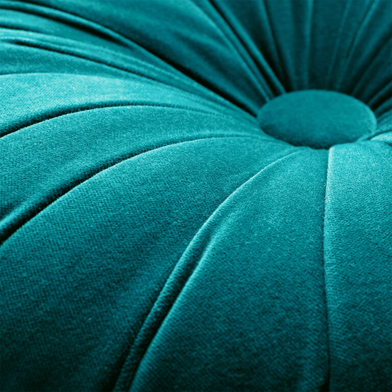 Round Tufted Velvet Throw Pillow image number 3