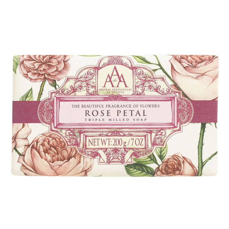AAA Rose Petal Bar Soap Set Of 2 image number 1