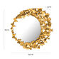 Gold Metal Asymmetrical Butterfly Wall Mirror image number 4