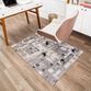 Gray And Beige Abstract Square Office Chair Mat image number 3