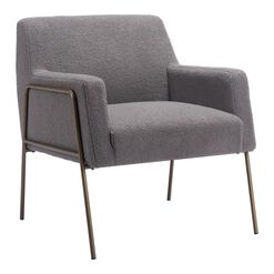 Argus Faux Sherpa Upholstered Chair