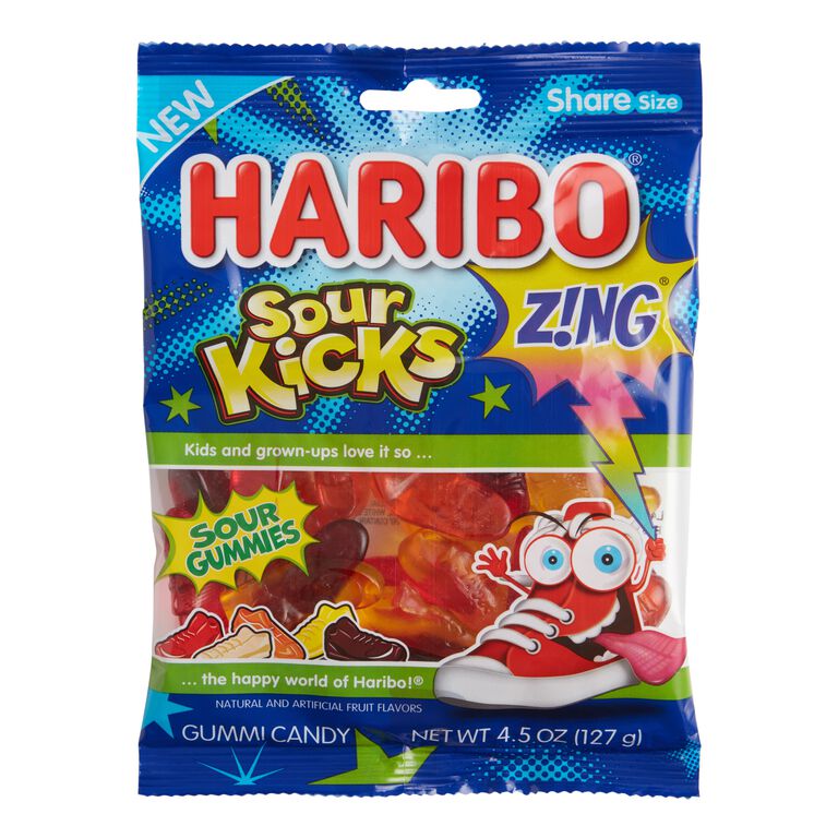 Haribo Zing Sour Kicks Gummy Candy image number 1