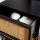 Ria Wood And Natural Rattan Nightstand With Drawers image number 6
