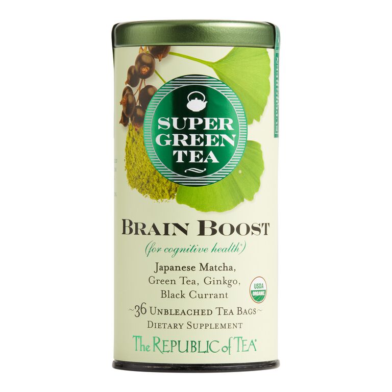 The Republic Of Tea SuperGreen Brain Boost Tea 36 Count image number 1