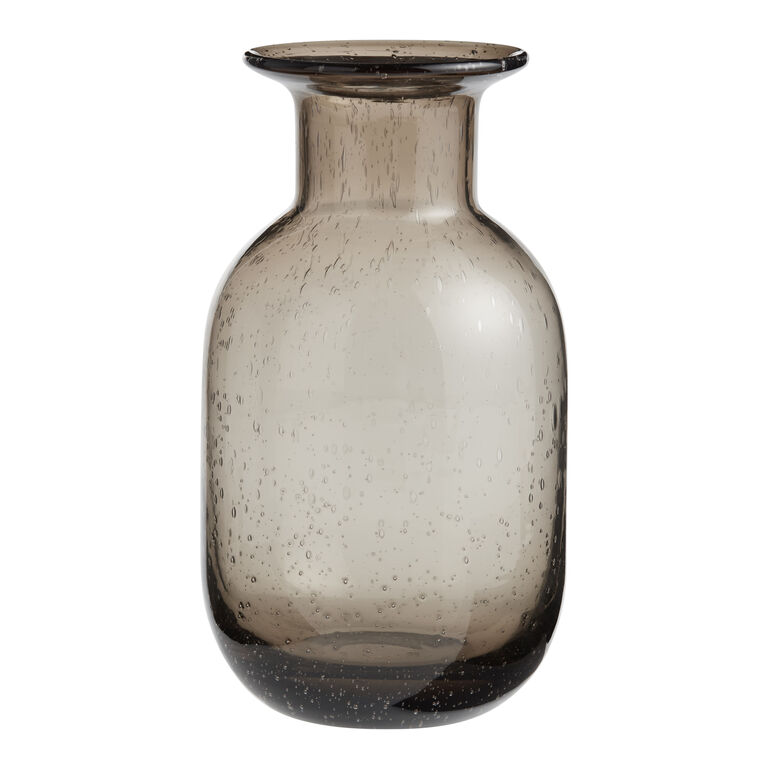 Gray Bubble Glass Vase image number 1