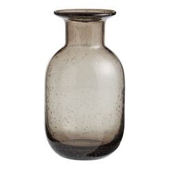 Gray Bubble Glass Vase