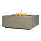 Malta Square Steel Gas Fire Pit Table image number 0