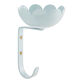 Sky Blue Metal Wall Hook With Trinket Dish image number 1