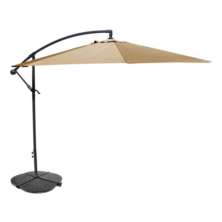 Black Cantilever Patio Umbrella Weight Base image number 3