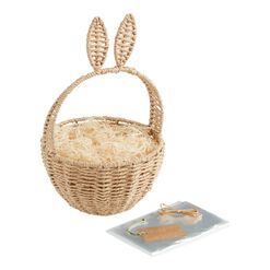 Bunny Ears Woven Easter Gift Basket Kit