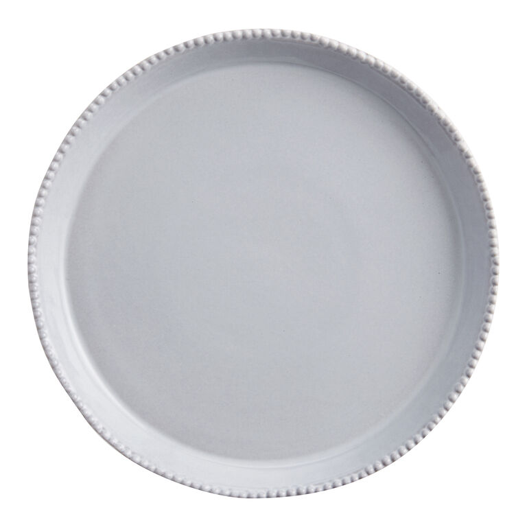 Whistler Gray Reactive Glaze Beaded Salad Plate image number 1