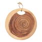 Round Raw Edge Tree Ring Cutting Board image number 0