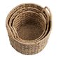 Elijah Natural Seagrass Checker Tote Basket image number 1