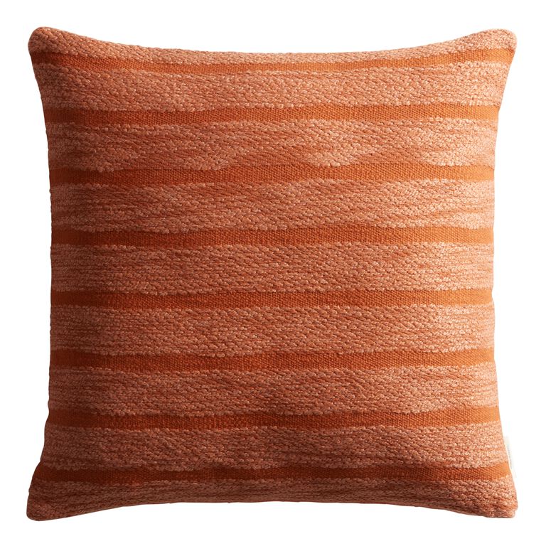 Oversized Tonal Stripe Throw Pillow image number 1
