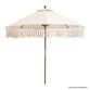 Natural 9 Ft Replacement Umbrella Canopy With Fringe image number 2