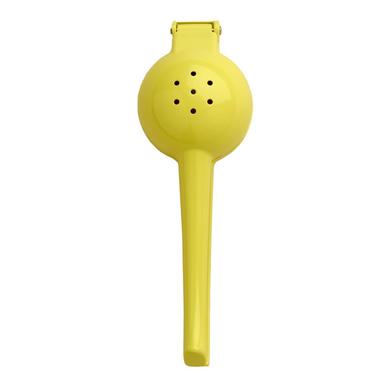 Yellow Metal Handheld Lemon Juicer image number 1