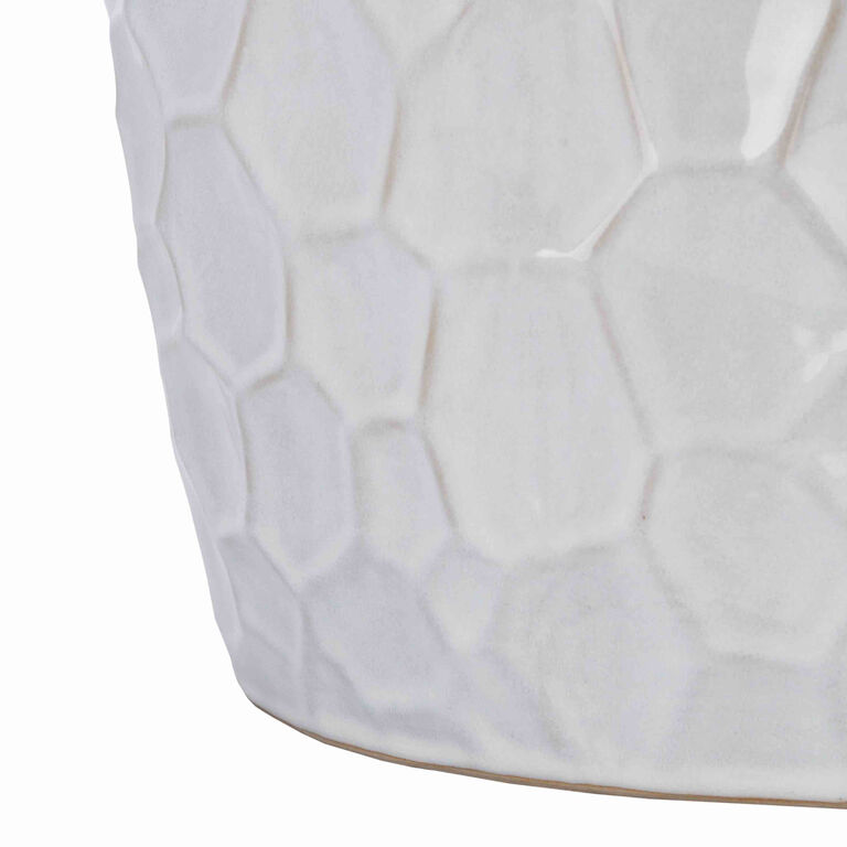 White Ceramic Bubble Side Table image number 4