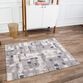 Gray And Beige Abstract Square Office Chair Mat image number 2