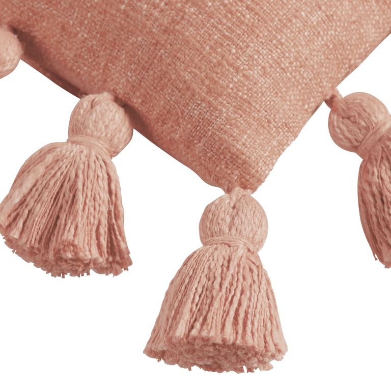 Four Sided Tassel Throw Pillow image number 3