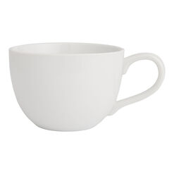 Coupe Oversized White Porcelain Mug