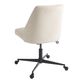 Bijou Cream Channel Back Upholstered Office Chair image number 3