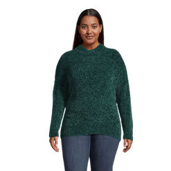 Pine Green Ribbed Chenille Sweater